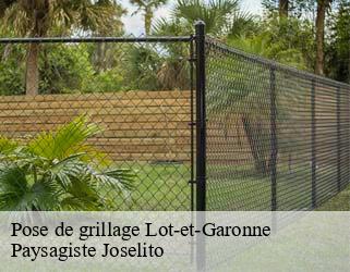 Pose de grillage 47 Lot-et-Garonne  Paysagiste Joselito