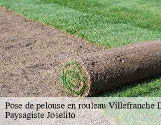 Pose de pelouse en rouleau  villefranche-du-queyran-47160 Paysagiste Joselito