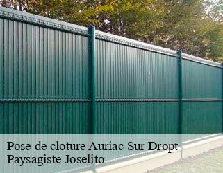 Pose de cloture  auriac-sur-dropt-47120 Paysagiste Joselito