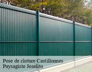 Pose de cloture  castillonnes-47330 Paysagiste Joselito