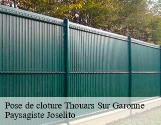 Pose de cloture  thouars-sur-garonne-47230 Paysagiste Joselito