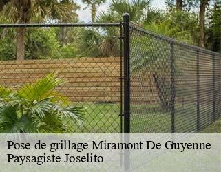 Pose de grillage  miramont-de-guyenne-47800 Paysagiste Joselito